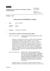 Journal of the 764th Plenary Meeting of the Permanent Council (fr)