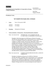 Journal of the 765th Plenary Meeting of the Permanent Council (es)