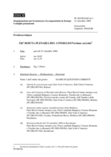 Journal of the 526th Plenary Meeting of the Permanent Council/Corrected reissue (it)