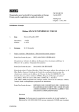 Journal of the 584th Plenary Meeting of the Forum for Security Co-operation (fr)