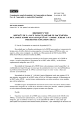 Forum for Security Co-operation Decision No. 5/09 (es)