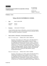 Journal of the 769th Plenary Meeting of the Permanent Council (fr)