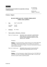 Journal of the 528th Special Plenary Meeting of the Permanent Council (fr)
