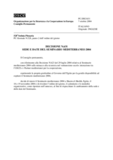 Permanent Council Decision No. 631 (it)