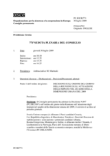 Journal of the 771st Plenary Meeting of the Permanent Council (it)