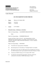 Journal of the 433rd Plenary Meeting of the Forum for Security Co-operation (de)