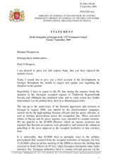 Statement by the Delegation of Georgia on Georgia