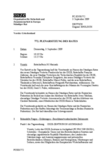 Journal of the 772nd Plenary Meeting of the Permanent Council (de)