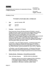 Journal of the 772nd Plenary Meeting of the Permanent Council (it)