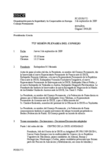 Journal of the 772nd Plenary Meeting of the Permanent Council (es)