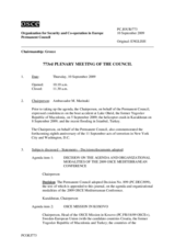 Journal of the 773rd Plenary Meeting of the Permanent Council