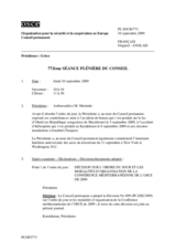 Journal of the 773rd Plenary Meeting of the Permanent Council (fr)