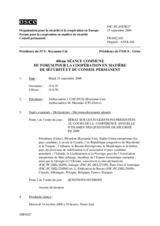 Journal of the 40th Joint Meeting of the Forum for Security Co-operation and the Permanent Council (fr)