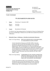 Journal of the 775th Plenary Meeting of the Permanent Council (de)