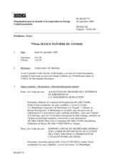 Journal of the 775th Plenary Meeting of the Permanent Council (fr)