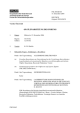 Journal of the 439th Plenary Meeting of the Forum for Security Co-operation (de)