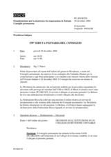 Journal of the 539th Plenary Meeting of the Permanent Council (it)