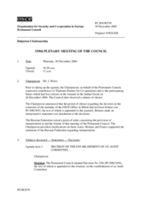 Journal of the 539th Plenary Meeting of the Permanent Council