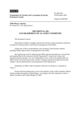 Permanent Council Decision No. 656