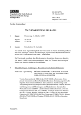 Journal of the 776th Plenary Meeting of the Permanent Council (de)