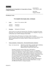 Journal of the 776th Plenary Meeting of the Permanent Council (es)