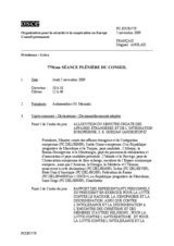 Journal of the 779th Plenary Meeting of the Permanent Council (fr)