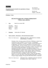 Journal of the 783rd Reinforced Meeting of the Permanent Council (fr)