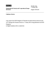 Statement by the Delegation of the Republic of Uzbekistan in response to the Vice Prime Minister and Minister for Foreign Affairs of Luxembourg, Mr. Jean Asselborn (ru)