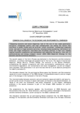 Common Challenges in the Economic and Environmental Dimension Common Challenges in the Economic and Environmental Dimension