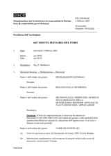 Journal of the 442nd Plenary Meeting of the Forum for Security Co-operation (it)