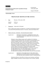 Journal of the 785th Plenary Meeting of the Permanent Council