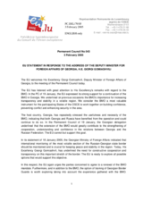 Statement by the Delegation of Luxembourg/EU (with the candidate countries) in response to the Deputy Minister for Foreign Affairs of Georgia, H.E. George Gomiashvili