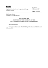 Permanent Council Decision No. 919