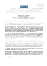 Report by the Special Representative and Coordinator for Combating Trafficking in Human Beings Eva Biaudet