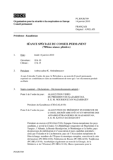 Journal of the 789th Special Plenary Meeting of the Permanent Council (fr)