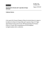 Statement by the Delegation of Belarus in response to the address by the Minister for Foreign Affairs and Co-operation of Spain, Miguel Angel Moratinos (ru)