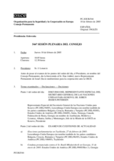Journal of the 544th Plenary Meeting of the Permanent Council (es)