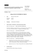 Journal of the 602nd Plenary Meeting of the Forum for Security Co-operation (fr)