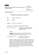 Journal of the 794th Plenary Meeting of the Permanent Council (it)