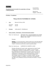 Journal of the 794th Plenary Meeting of the Permanent Council (fr)