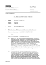 Journal of the 604th Plenary Meeting of the Forum for Security Co-operation (de)