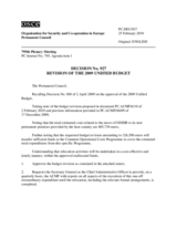 Permanent Council Decision No. 927