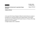 Statement by the Delegation of Belarus in response to the statement by the Delegation of the United States and to the statement by the Spanish Presidency of the Council of the European Union on fundamental freedoms in Belarus (ru)