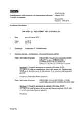 Journal of the 796th Plenary Meeting of the Permanent Council (it)