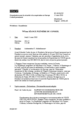 Journal of the 797th Plenary Meeting of the Permanent Council (fr)