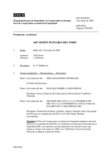 Journal of the 445th Plenary Meeting of the Forum for Security Co-operation (es)