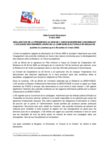 Statement by the Delegation of Luxembourg/EU on the subject of the parliamentary elections to take place in Moldova