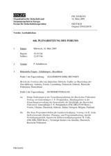 Journal of the 446th Plenary Meeting of the Forum for Security Co-operation (de)