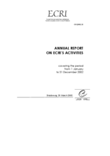Annual report on ECRI's activities