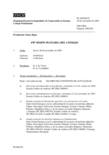 Journal of the 478th Plenary Meeting of the Permanent Council (es)